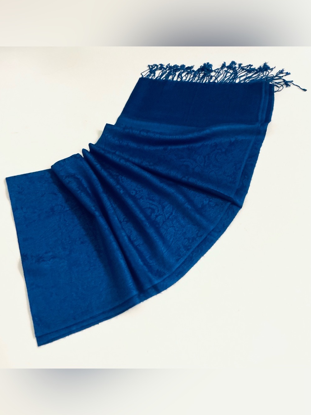 PASHMINA, Women’s Large Scarf Shawl Wrap 70% Pashmina, 30% Silk - New - Picture 8 of 9
